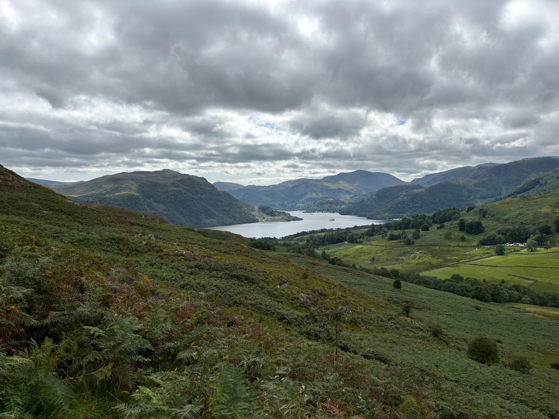 Ullswater seen from the northern Eastern Fells above Aira Force